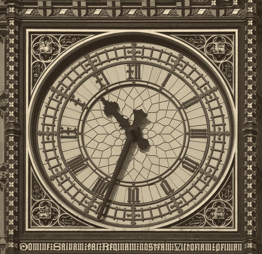 Inside one of Big Ben's clock faces in London (file photo).
