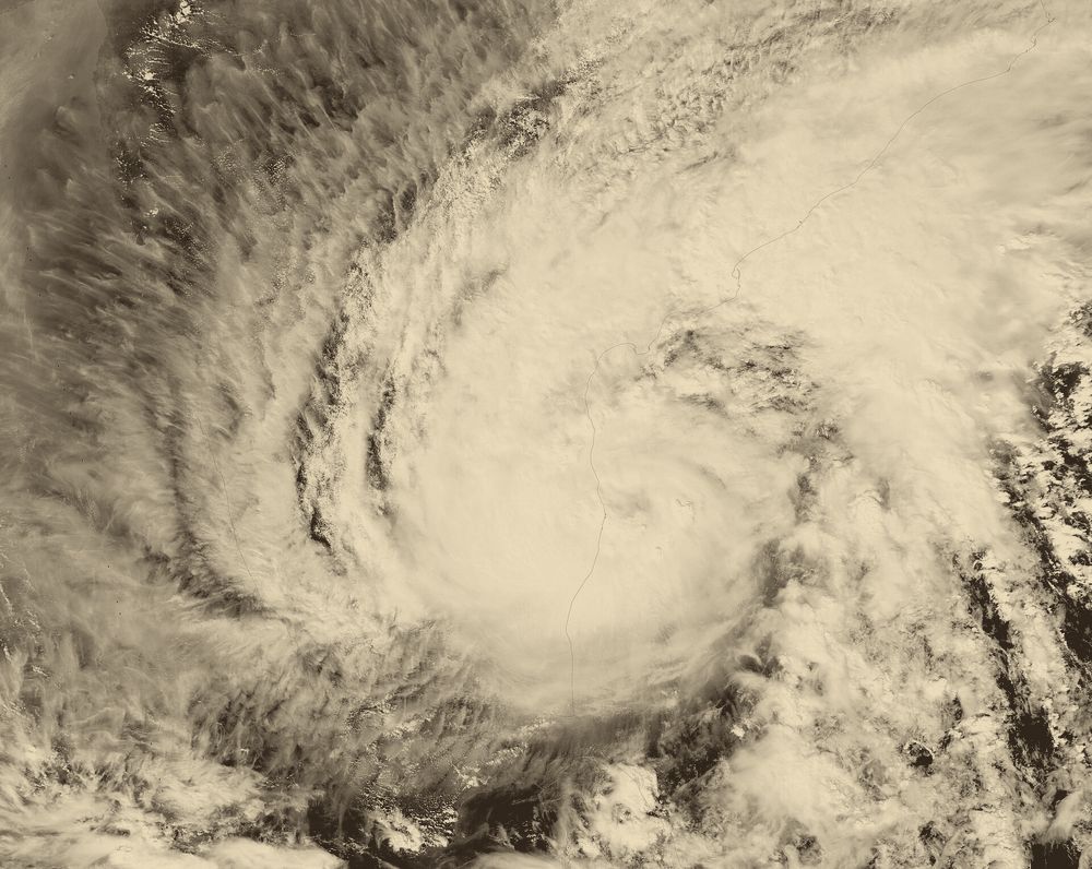 Cyclone Michaung, 2023 (NASA satellite file photo).