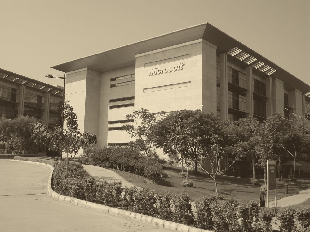Microsoft's campus in Hyderabad (file photo).